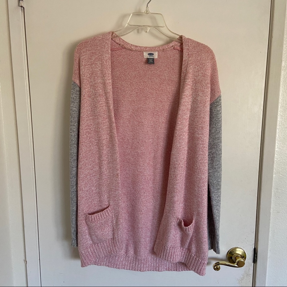 Pink cardigan